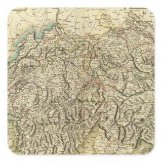 Swisserland  -Switzerland Atlas Map Square Sticker