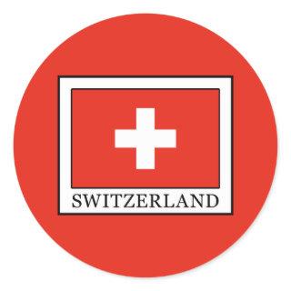 Switzerland Classic Round Sticker