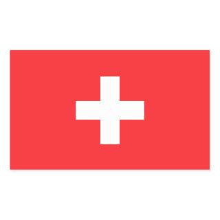 Switzerland Flag Classic Rectangular Sticker