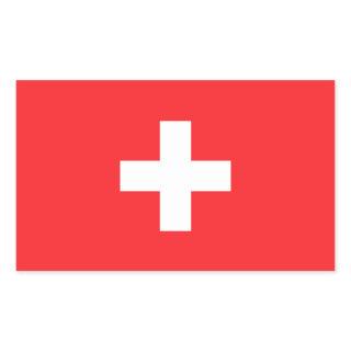 Switzerland Flag Classic Rectangular Sticker