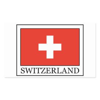 Switzerland Rectangular Sticker