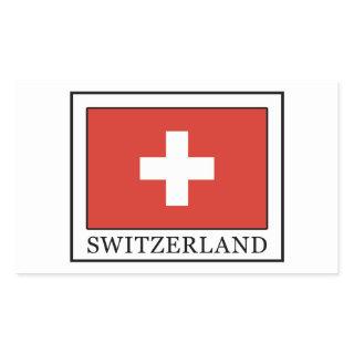 Switzerland Rectangular Sticker