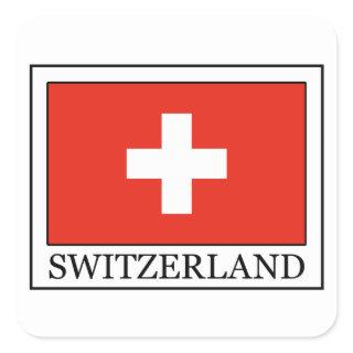 Switzerland Square Sticker