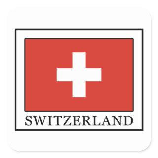 Switzerland Square Sticker