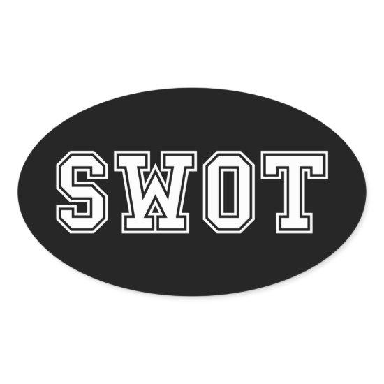 SWOT OVAL STICKER