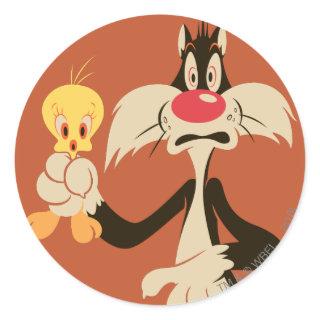 SYLVESTER™ with TWEETY™ Classic Round Sticker