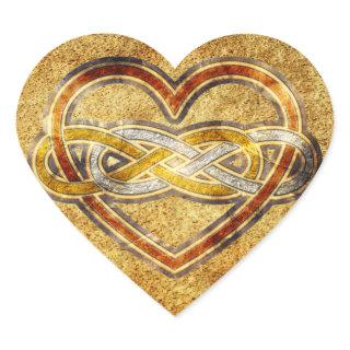 Symbol double Infinity Heart BiColor Heart Sticker
