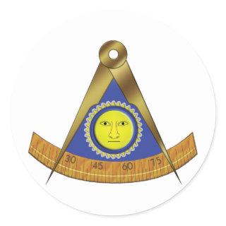 SYMBOL OF THE PAST MASTER CLASSIC ROUND STICKER