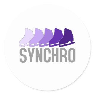 Synchro Skates Classic Round Sticker