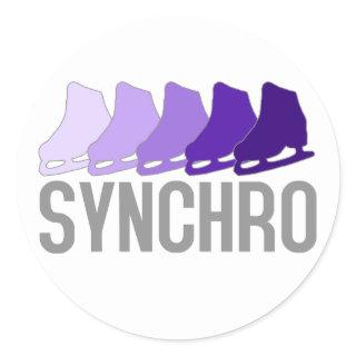 Synchro Skates Classic Round Sticker