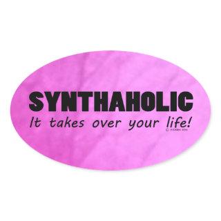 Synthaholic Life Oval Sticker