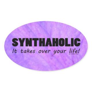 Synthaholic Life Oval Sticker