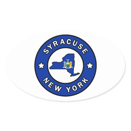 Syracuse New York Oval Sticker