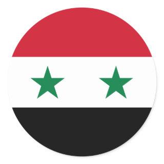 Syria Flag Classic Round Sticker