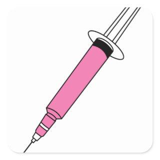 Syringe Square Sticker