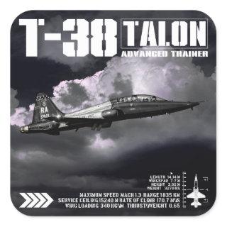 T-38 Talon Square Sticker