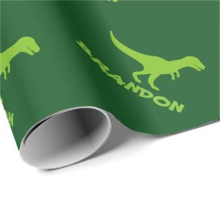 T-rex dinosaur  and custom kids name