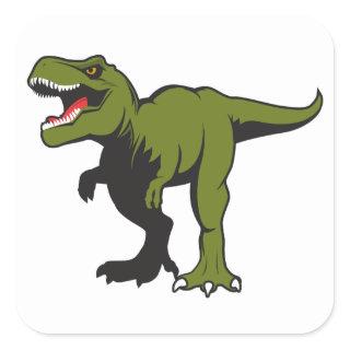 T-Rex Personalized items Square Sticker