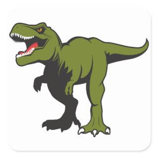 T-Rex Personalized items Square Sticker