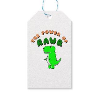 T-Rex The Power Of RAWR Gift Tags