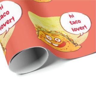 taco cartoon style funny illustration