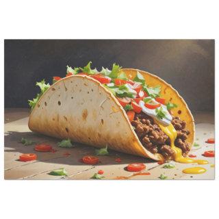 Taco Still Life Decoupage Tissue Paper
