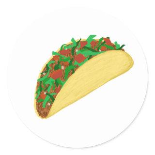 Taco Time - let's eat tacos Classic Round Sticker