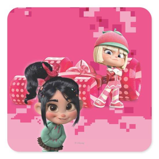 Taffyta & Vanellope Square Sticker