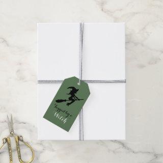 Tagged By A Witch Witch On Broomstick Gift Tags