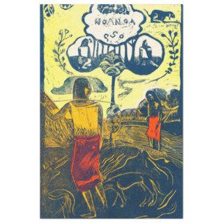 Tahitian Women and Dog, Gauguin Tissue Paper