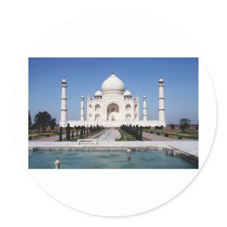 Taj Mahal Classic Round Sticker