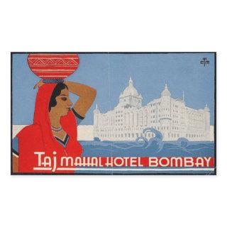 Taj Mahal Hotel (Bombay India) Rectangular Sticker