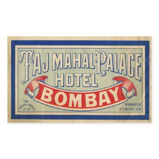 Taj Mahal Hotel Rectangular Sticker