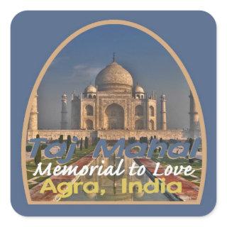 TAJ MAHAL India Square Sticker