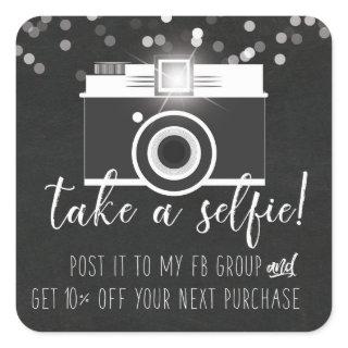 Take a Selfie Customer Loyalty Sticker