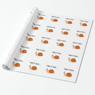 Take It Easy Cute Cartoon Snail