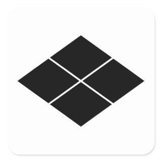 Takeda rhombus square sticker