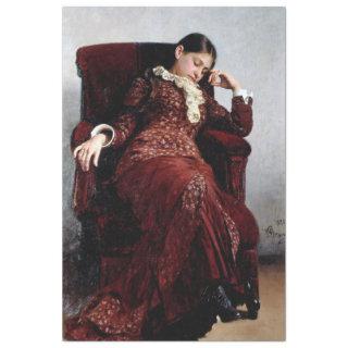 Taking a rest, Ilya Repin Tissue Paper