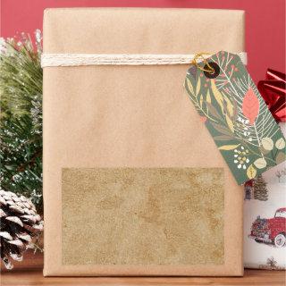 Tan Chamois Leather Print Rectangular Sticker
