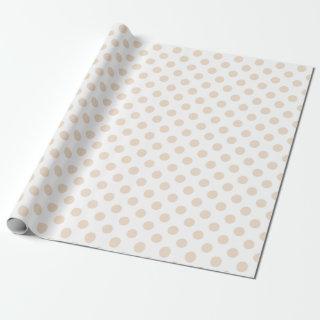Tan polka dots
