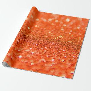 Tangerine Orange Glitter Design