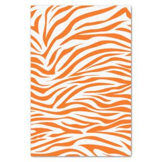Tangerine Safari Zebra Tissue Paper