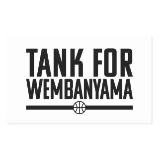 Tank For Wembanyama - Basketball Rectangular Sticker