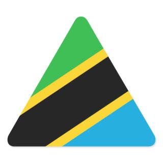 Tanzania – Tanzanian Flag Triangle Sticker