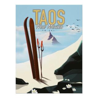 Taos New Mexico ski poster