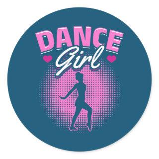 Tap Dance Tap Dancing Dance Girl  Classic Round Sticker