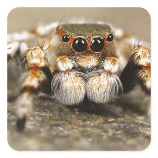 Tarantula Jumping Bird Spider awesome accessories Square Sticker