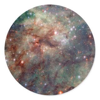 Tarantula Nebula Hubble Space Classic Round Sticker