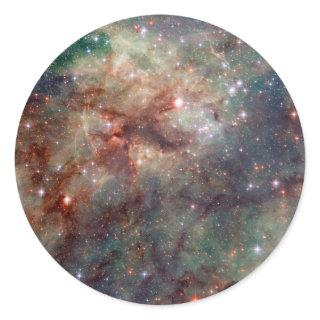 Tarantula Nebula Hubble Space Classic Round Sticker