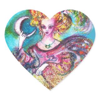 TAROTS OF THE LOST SHADOWS /THE MOON LADY HEART STICKER